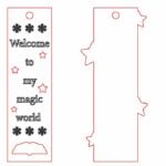 Separador Navideño #9 - Vector descarganle para corte CNC y grabado laser gratis | Stanser