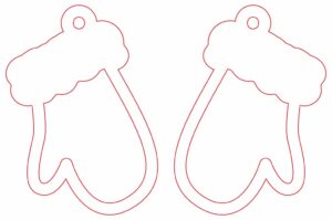 Aretes de guantes