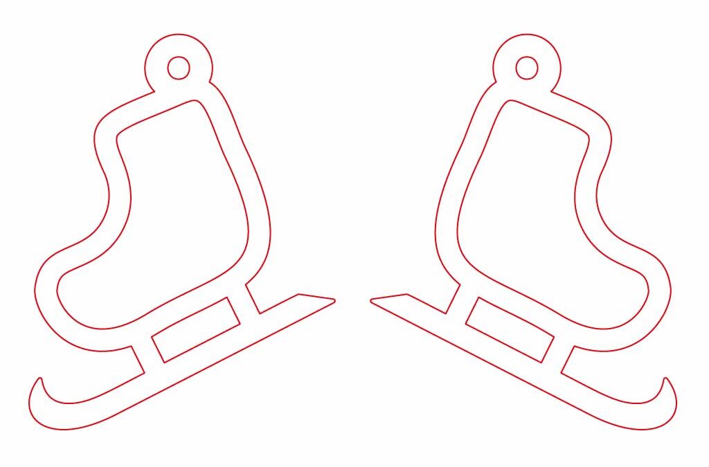 Aretes patines de hielo