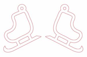 Aretes patines de hielo