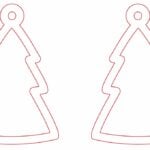 Aretes de pino - Vector descarganle para corte CNC y grabado laser gratis | Stanser