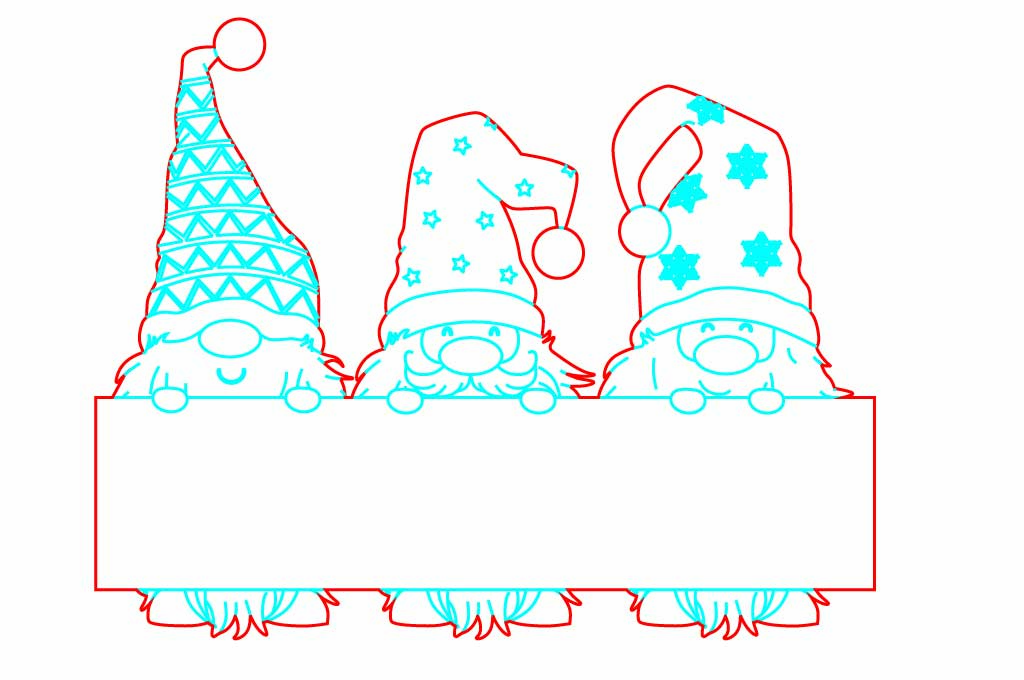 Te compartimos un vector descargable para reproducir el diseño de un gnomo navideño. Utiliza tu máquina de corte CNC para la realización de este proyecto. Descarga más vectores de manera gratuita en www.stanser.com/vectores **Si crees que este archivo infringe algún derecho de autor o eres dueño del contenido, total o parcialmente, envíanos un mensaje.