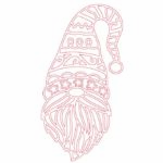 vector descargable para reproducir el diseño de un gnomo navideño.  Utiliza tu máquina de corte CNC para la realización de este proyecto.