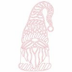 vector descargable para reproducir el diseño de un gnomo navideño.  Utiliza tu máquina de corte CNC para la realización de este proyecto.