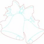 vector descargable para reproducir el diseño de unas campanas navideñas.  Utiliza tu máquina de corte CNC para la realización de este proyecto.