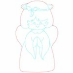 vector descargable para reproducir el diseño de un ángel navideño.  Utiliza tu máquina de corte CNC para la realización de este proyecto.