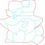 vector descargable para reproducir el diseño de un muñeco de nieve.  Utiliza tu máquina de corte CNC para la realización de este proyecto.
