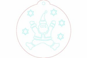Esfera Santa Claus 3