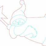 vector descargable para reproducir el diseño de un Santa Claus.  Utiliza tu máquina de corte CNC para la realización de este proyecto.