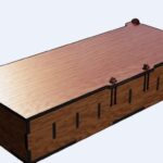 vector descargable para reproducir una caja con divisiones. Utiliza tu máquina de corte CNC para la realización de este proyecto.
