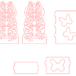 vector descargable para reproducir una caja de abejorro. Utiliza tu máquina de corte CNC para la realización de este proyecto.