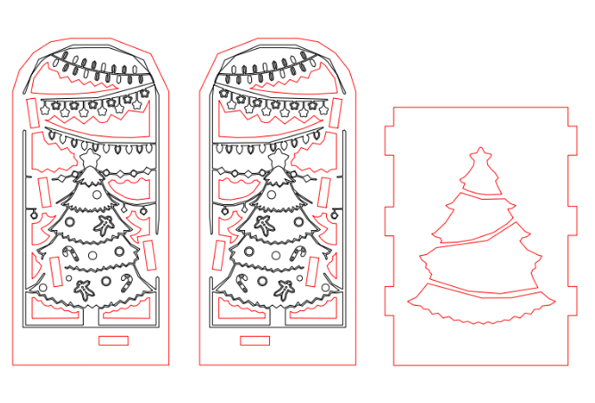 Caja pino navideño 2