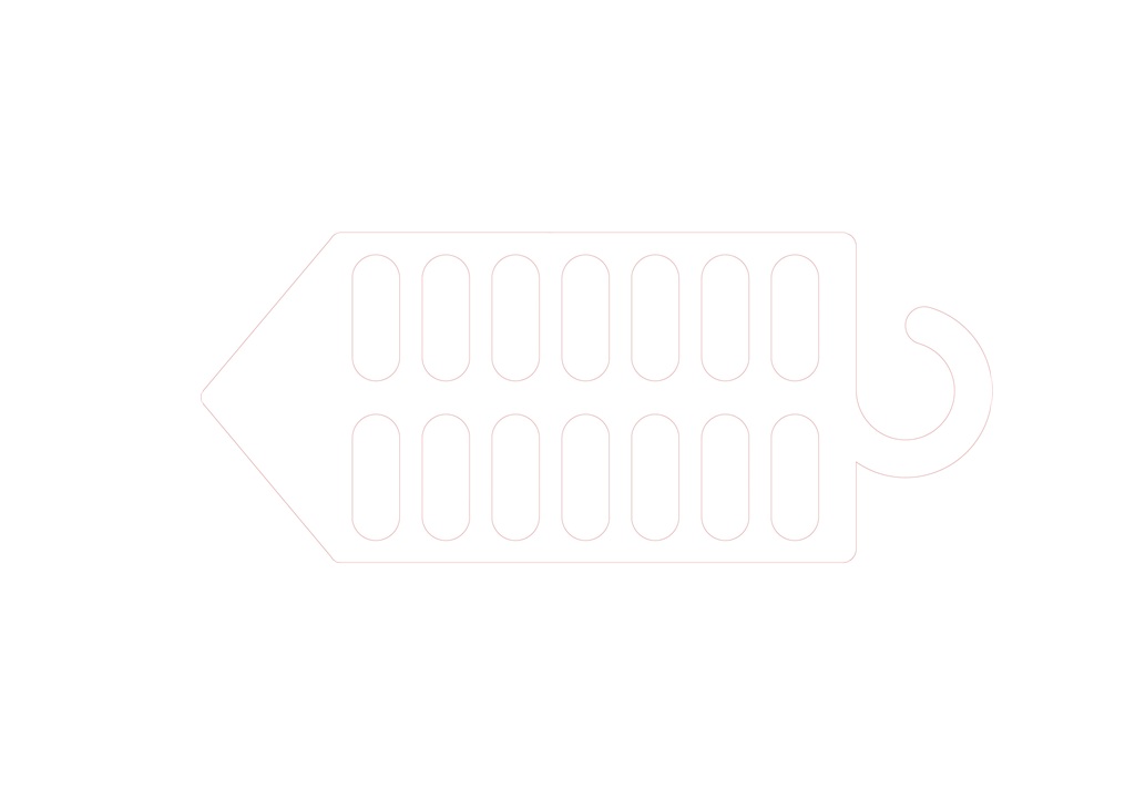 Porta corbatas #5 — vector para corte CNC