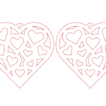 Aretes de San Valentín #2 - Vector descarganle para corte CNC y grabado laser gratis | Stanser