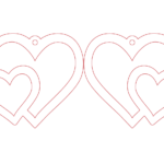 Aretes de San Valentín #4 - Vector descarganle para corte CNC y grabado laser gratis | Stanser