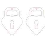 Aretes de San Valentín #9 - Vector descarganle para corte CNC y grabado laser gratis | Stanser