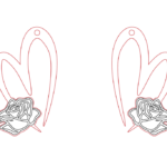 Aretes de San Valentín #11 - Vector descarganle para corte CNC y grabado laser gratis | Stanser