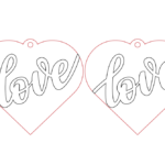 Aretes de San Valentín #13 - Vector descarganle para corte CNC y grabado laser gratis | Stanser