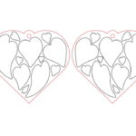 Aretes de San Valentín #18 - Vector descarganle para corte CNC y grabado laser gratis | Stanser
