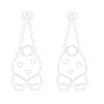 Aretes de San Valentín #19 - Vector descarganle para corte CNC y grabado laser gratis | Stanser