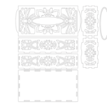 Caja para pañuelos #6 - Vector SVG DXF para CNC Router y Laser CO2 - Descargable gratis | Stanser