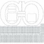 vector descargable para reproducir el diseño de una caja en forma de letra C.  Utiliza tu máquina de corte CNC