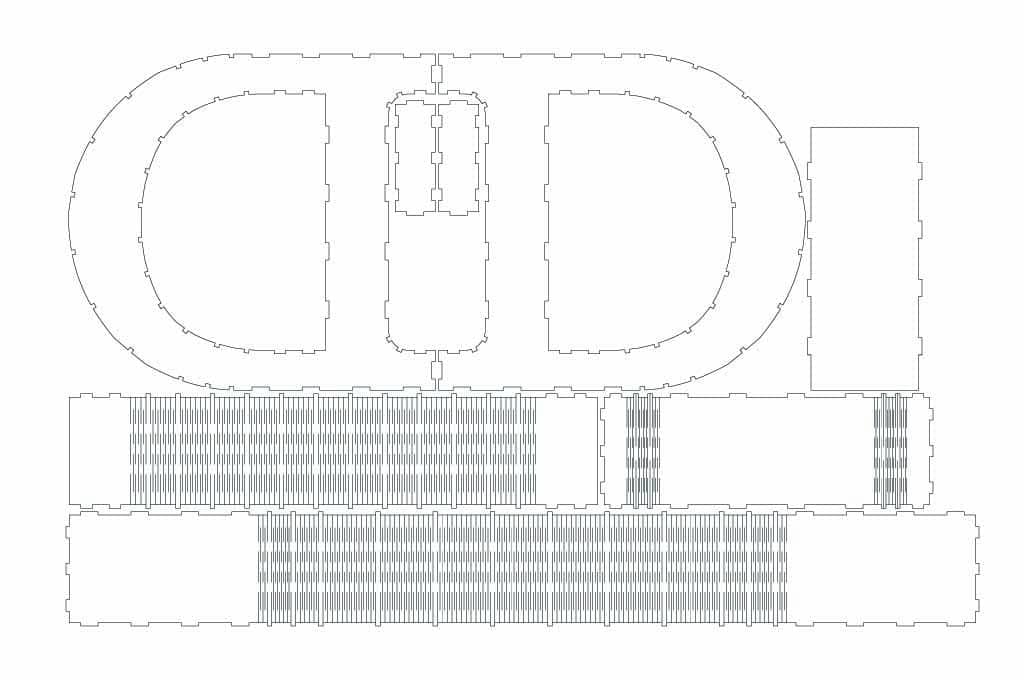 Te compartimos un vector descargable para reproducir el diseño de un Utiliza tu máquina de corte CNC para la realización de este proyecto. Descarga más vectores de manera gratuita en www.stanser.com/vectores **Si crees que este archivo infringe algún derecho de autor o eres dueño del contenido, total o parcialmente, envíanos un mensaje.