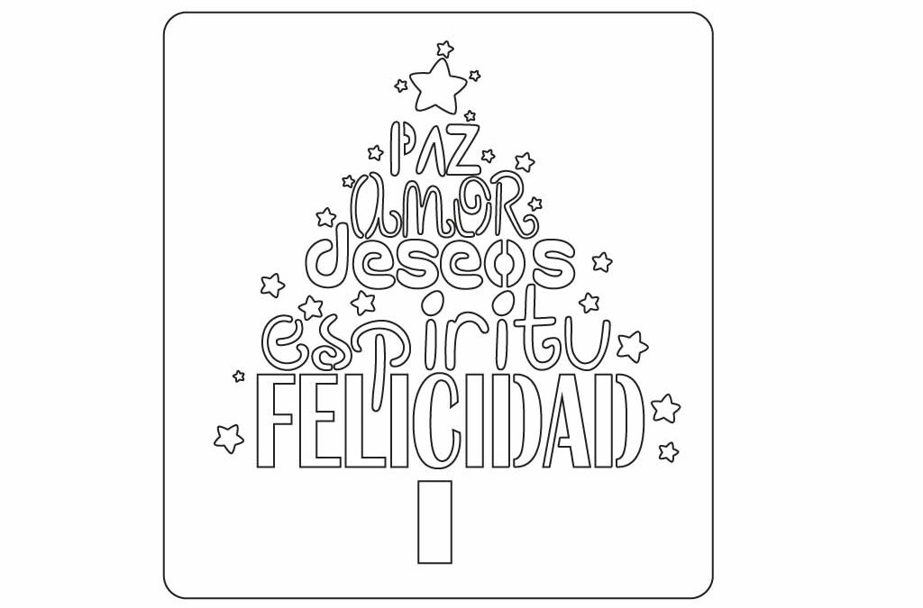 Stencil árbol de los deseos