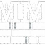 vector descargable para reproducir el diseño de una caja con forma de letra M.   Utiliza tu máquina de corte CNC