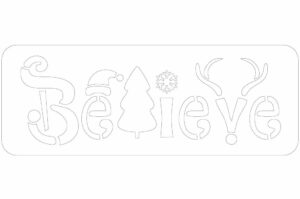 Stencil Believe