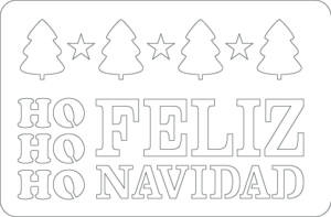 Stencil ‘feliz navidad’