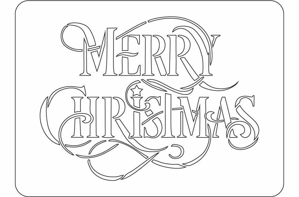 Stencil ‘Merry Christmas’