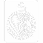 vector descargable para reproducir el diseño de un stencil con forma de esfera.  Utiliza tu máquina de corte CNC