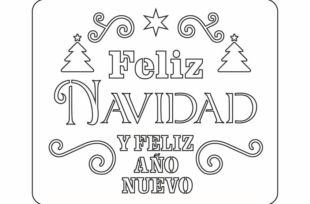 Stencil ‘feliz navidad’