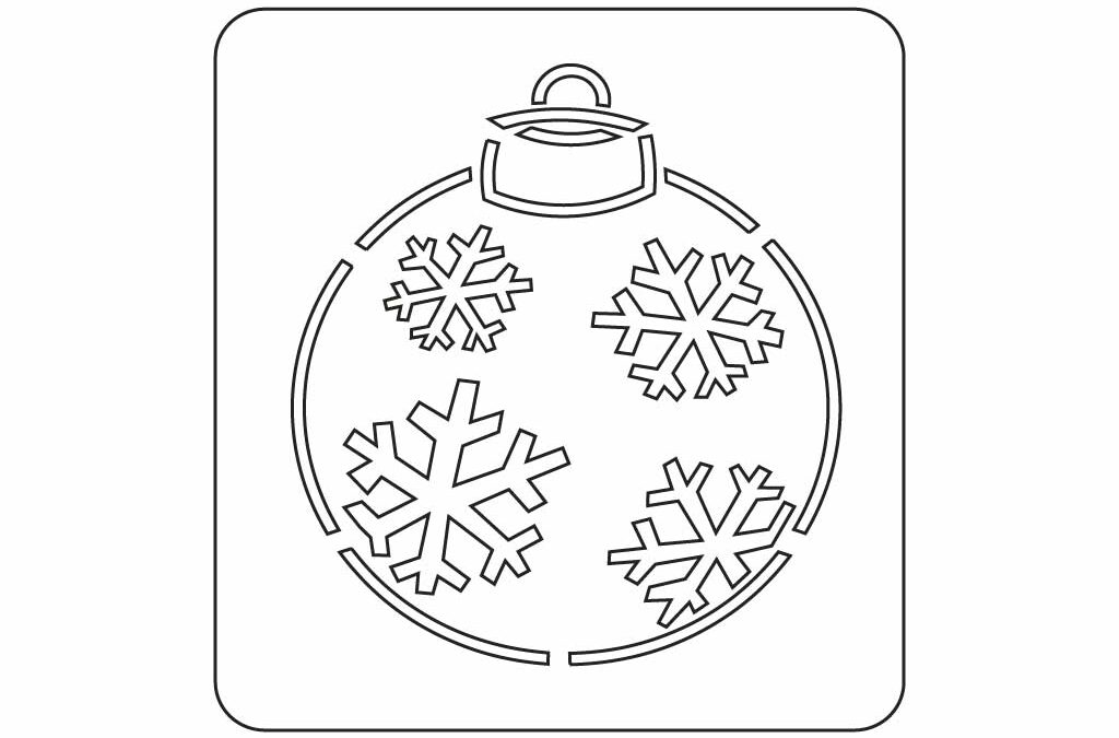 Stencil copos de nieve