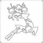 Stencil reno - Vector descarganle para corte CNC y grabado laser gratis | Stanser
