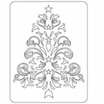 Stencil árbol de navidad - Vector descarganle para corte CNC y grabado laser gratis | Stanser