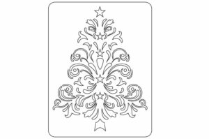 Stencil árbol de navidad