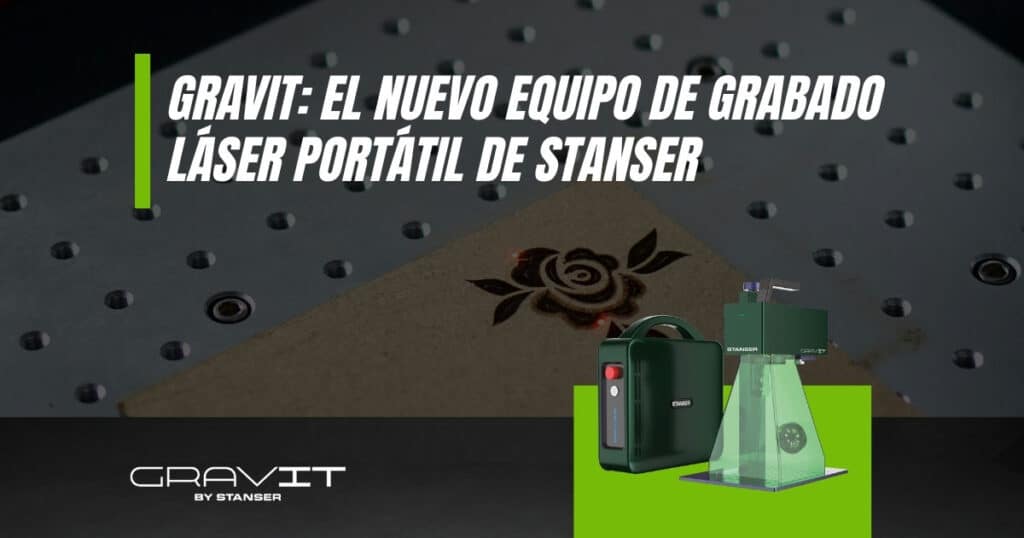 Gravit — equipo de grabado láser portátil de Stanser
