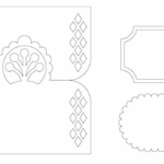 vector descargable para reproducir el diseño de un identifircador de diente de león.  Utiliza tu máquina de corte CNC
