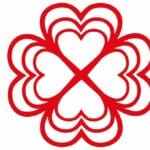 Trébol de corazones - Vector descarganle para corte CNC y grabado laser gratis | Stanser