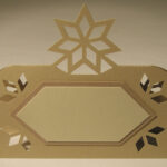 vector descargable para reproducir el diseño de un identifircador con decorado de estrella.  Utiliza tu máquina de corte CNC