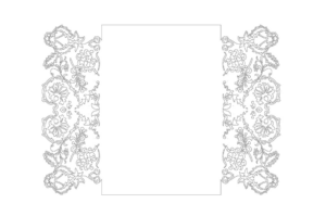 Invitación flores caladas