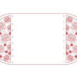 vector descargable para reproducir el diseño de una invitación con forma de rosas.  Utiliza tu máquina de corte CNC
