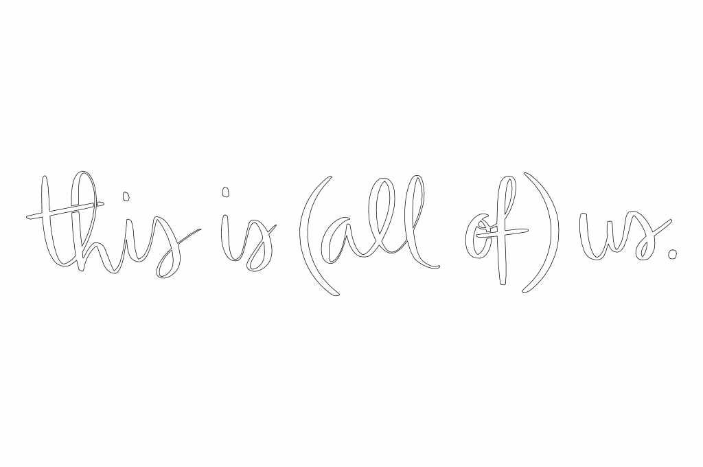 This is all of us — vector para corte CNC
