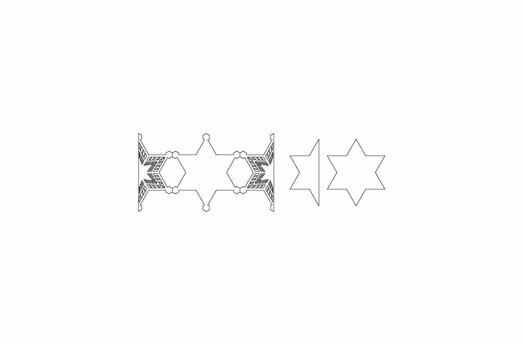 Tarjeta en forma de estrella