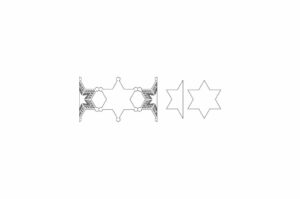 Tarjeta en forma de estrella