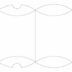 vector descargable para reproducir el diseño de una caja curva.  Utiliza tu máquina de corte CNC para la realización de este proyecto.