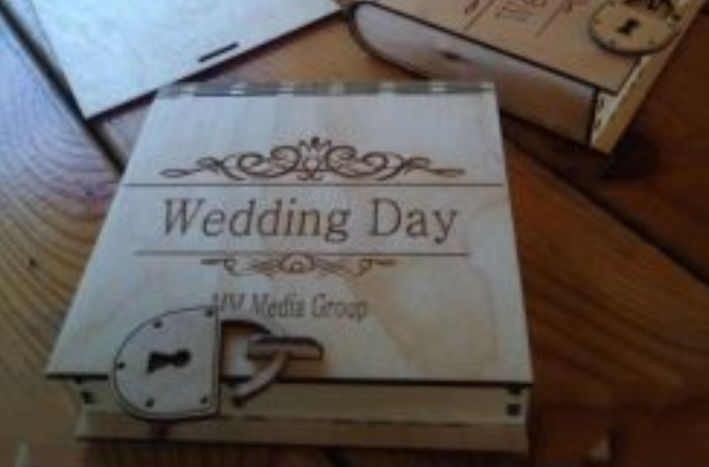 Caja de boda con candado