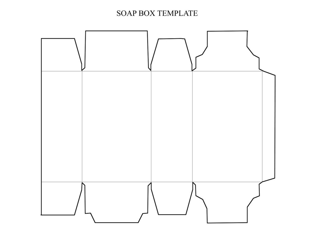 Caja para jabón — vector para corte CNC